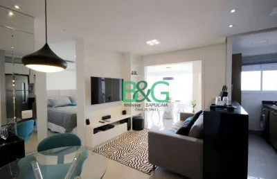Apartamento com 1 dormitório para alugar, 56 m² por r$ 13.633,81/mês - itaim bibi - são paulo/sp