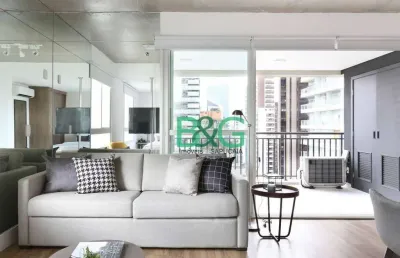 Apartamento com 1 dormitório para alugar, 63 m² por r$ 6.335/mês - berrini - são paulo/sp