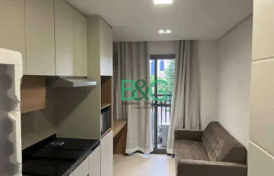 Apartamento com 1 dormitório para alugar, 30 m² por r$ 3.400/mês - jardim prudência - são paulo/sp