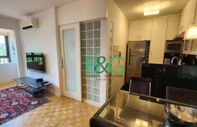 Apartamento com 1 dormitório para alugar, 38 m² por r$ 6.850,00/mês - itaim bibi - são paulo/sp