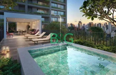 Studio com 1 dormitório à venda, 27 m² por r$ 441.717,35 - campo belo - são paulo/sp
