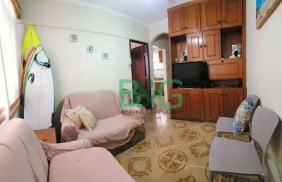 Apartamento com 1 dormitório à venda, 39 m² por r$ 233.200,00 - boqueirão - praia grande/sp