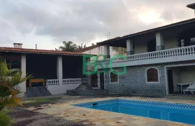 Chácara com 6 dormitórios, 2000 m² - venda por r$ 3.800.000,00 ou aluguel por r$ 9.500,00/mês - estância guararema - guararema/sp