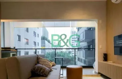 Apartamento com 1 dormitório à venda, 55 m² por r$ 1.449.000 - pinheiros - são paulo/sp