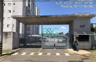 Apartamento com 2 dormitórios à venda, 46 m² por r$ 128.135,66 - joão aranha - paulínia/sp