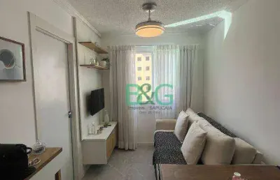 Apartamento com 2 dormitórios à venda, 35 m² por r$ 415.000 - várzea da barra funda - são paulo/sp