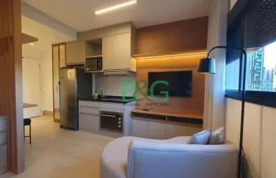 Apartamento com 1 dormitório para alugar, 31 m² por r$ 3.663/mês - jardim das acácias - são paulo/sp