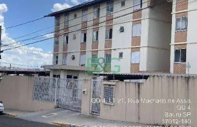 Apartamento com 1 dormitório à venda, 36 m² por r$ 111.433,32 - vila frutuoso dias - bauru/sp