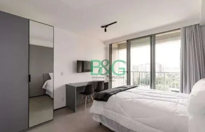 Studio com 1 dormitório à venda, 25 m² por r$ 444.000 - indianópolis - são paulo/sp