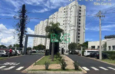 Apartamento à venda, 44 m² por r$ 152.546,03 - parque faber castell ii - são carlos/sp