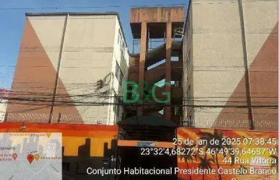 Apartamento à venda, 51 m² por r$ 225.616,82 - conjunto habitacional presidente castelo branco - carapicuíba/sp