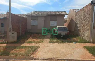 Casa com 2 dormitórios à venda, 45 m² por r$ 83.955,39 - jardim tres marias - garça/sp