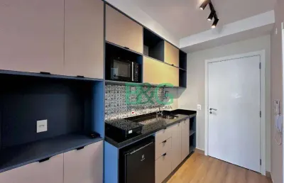 Studio, 32 m² - venda por r$ 690.000,00 ou aluguel por r$ 4.316,20/mês - jardim das acácias - são paulo/sp