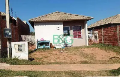 Casa com 2 dormitórios à venda, 43 m² por r$ 125.411 - aeroporto - presidente prudente/são paulo