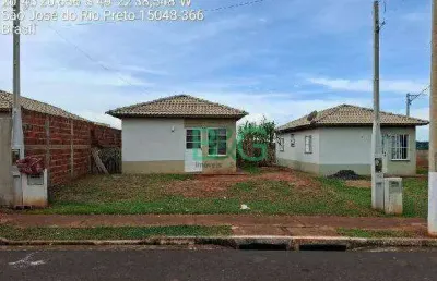 Casa com 2 dormitórios à venda, 45 m² por r$ 105.555 - egydio zani - são josé do rio preto/sp