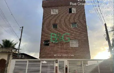 Apartamento com 1 dormitório à venda, 37 m² por r$ 140.180 - vila jockei clube - são vicente/sp