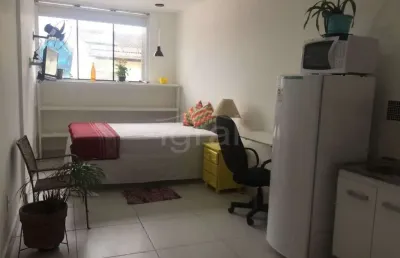 Apartamento mobiliado com 1 dormitório para alugar, 35 m² por r$ 2.300/mês - praça da árvore
