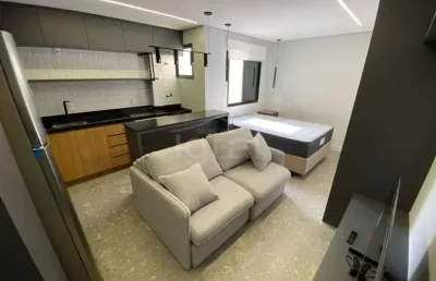 Studio mobiliado com 1 dormitório para alugar, 28 m² por r$ 3.000/mês - jabaquara - são paulo/sp