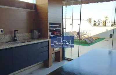 Cobertura com 2 dormitórios à venda, 134 m² - vila valparaíso - santo andré/sp