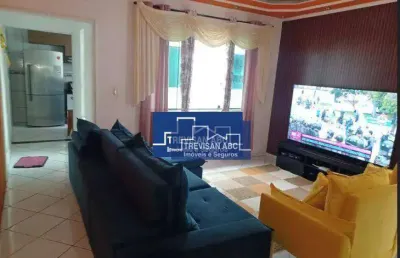 Sobrado à venda jordanópolis /sbc; 04 dorms planejados,01 suíte,vaga de garagem coberta, 03 wcs, quintal ,interfone - 250m²