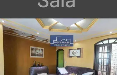 Sobrado com 3 dormitórios à venda, 110 m² - parque das nações - santo andré/sp
