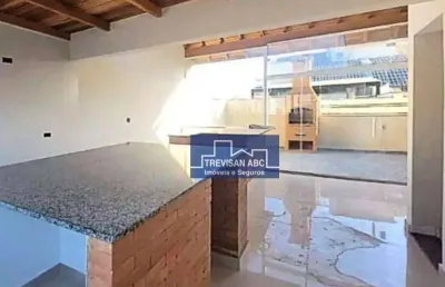 Cobertura com 2 dormitórios à venda, 110 m² - campestre - santo andré/sp