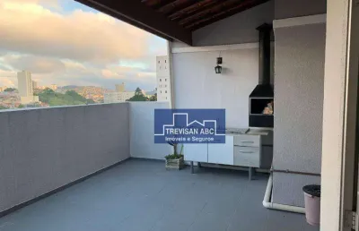 Cobertura com 2 dormitórios à venda, 96 m² por r$ 380.000,00 - parque são vicente - mauá/sp