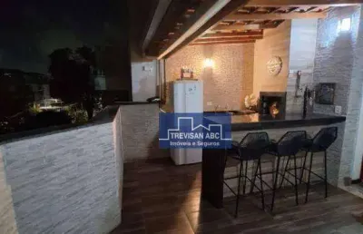 Cobertura com 2 dormitórios à venda, 96 m² - jardim paraíso - santo andré/sp