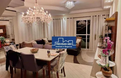 Apartamento triplex com 3 dormitórios à venda, 187 m² - santa maria - santo andré/sp