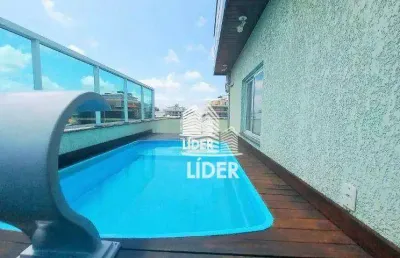 Cobertura com 3 dormitórios à venda, 168 m² por r$ 950.000,00 - braga - cabo frio/rj
