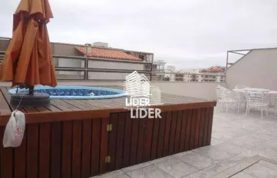 Cobertura com 4 dormitórios à venda, 220 m² por r$ 1.200.000,00 - praia do forte - cabo frio/rj