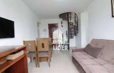 Cobertura com 3 dormitórios à venda, 134 m² por r$ 700.000,00 - praia do forte - cabo frio/rj