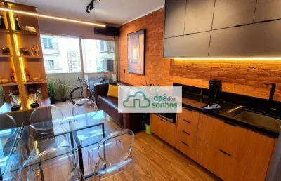 Flat com 1 quarto à venda em Moema, São Paulo 