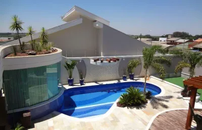 Casa para alugar em americana, parque universitário, com 3 suítes, com 430 m²