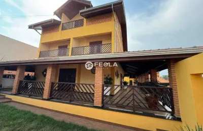 Casa para alugar em santa bárbara d'oeste, vila brasil, com 3 suítes, com 465 m²
