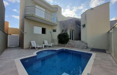 Casa para alugar em americana, loteamento residencial jardim dos ipês amarelos, com 3 suítes