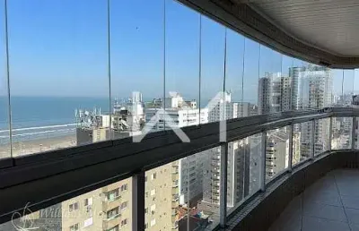 Apartamento em aviação com 3 suítes, a apenas 100 metros da praia  -  praia grande