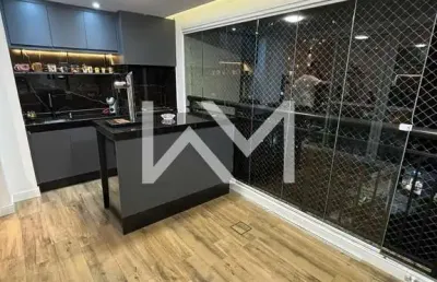 Apartamento à venda com 106m², com 3 quartos, 1 suíte, varanda gourmet e fino acabamento, jardim fl