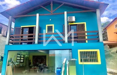 Maravilhoso sobrado para venda e locação com 5 dormitórios, 3 banheiros, 6 vagas de garagem para ca
