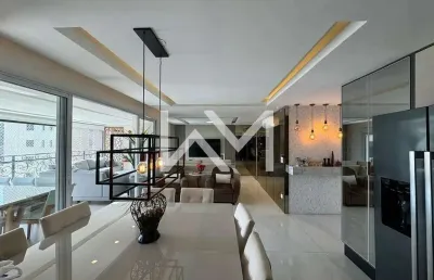 Apartamento para locação com 3 dormitórios, sendo 1 suíte master, 5 banheiros, 2 vagas de garagem,
