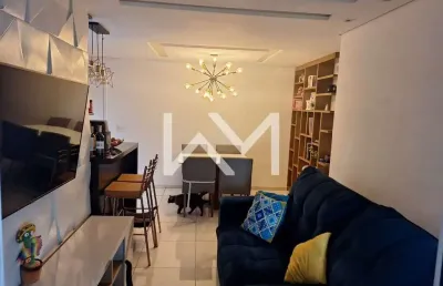 Apartamento para locação com planejados sendo  2 dormitórios, 1 suíte, 2 banheiros, 1 vaga de garag