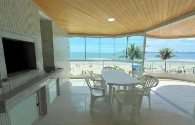 Apartamento frente mar 3 suítes centro itapema - para locação de temporada