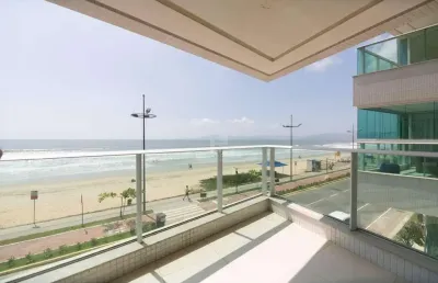 Apartamento  frente mar 4 dormitórios com suíte master para temporada - centro itapema