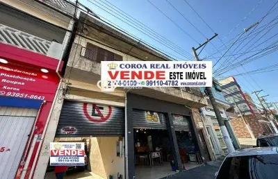 Prédio comercial à venda em são paulo-sp, cidade patriarca: 2 quartos, 3 salas, 1 banheiro, 160m² de área