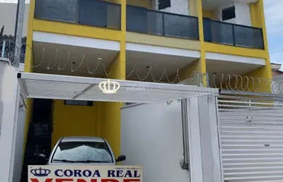 Sobrado novo com sacada com03 quartos e 2 vagas np jd eliane