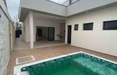 Casa com 3 dorms sendo 1 suíte master 2 suítes gêmeas com área gourmet e piscina à venda,  por r$ 960.000 - condomínio terras do vale