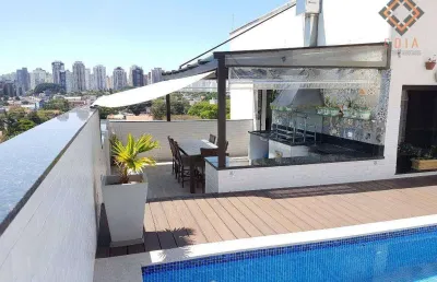 Cobertura com 3 dormitórios à venda, 287 m² - brooklin - são paulo/sp