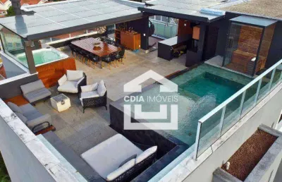 Cobertura com 2 dormitórios à venda, 262 m² por r$ 3.080.000,00 - granja viana - cotia/sp