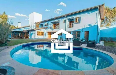 Casa com 4 dormitórios, 618 m² - venda por r$ 2.500.000,00 ou aluguel por r$ 15.750,00/mês - granja viana - jardim passargada a - cotia/sp