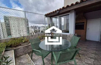 Cobertura com 4 dormitórios à venda, 195 m² por r$ 2.600.000,00 - campo belo - são paulo/sp